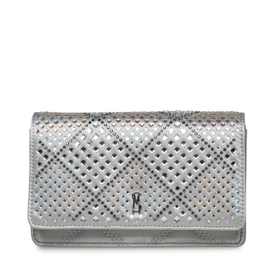 STEVE MADDEN Steve madden baddi women's silver crossbody bag